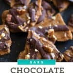 Chocolate Bark close up.