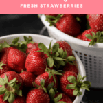 Storing Fresh Strawberries in a basket.