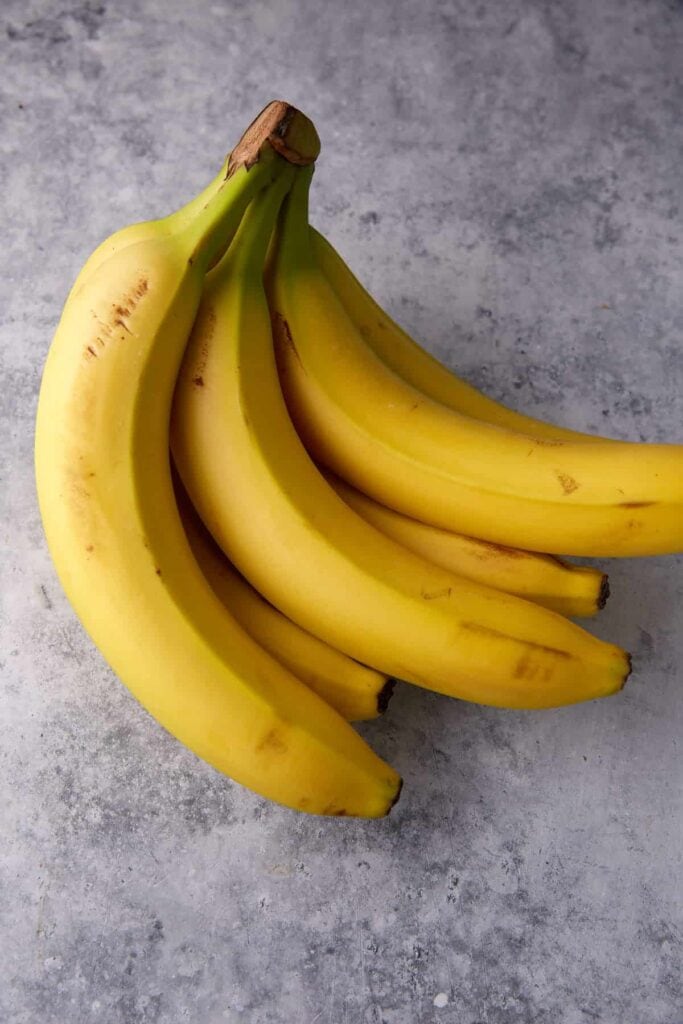 A bunch of ripe bananas.