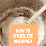 whipped cream in a bowl.