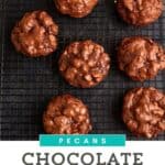 Double Chocolate Chunk Cookies baking rack.