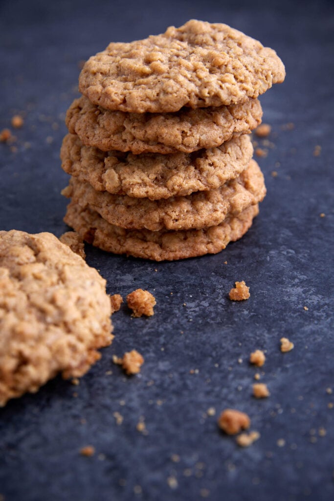 A stack of Rice Krispie cookies.