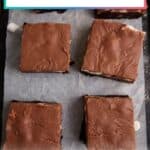 Mississippi Mud Brownies top view.