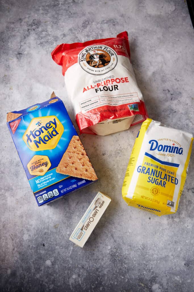 Ingredients for the crust.