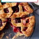 Blackberry Pie on a plate.