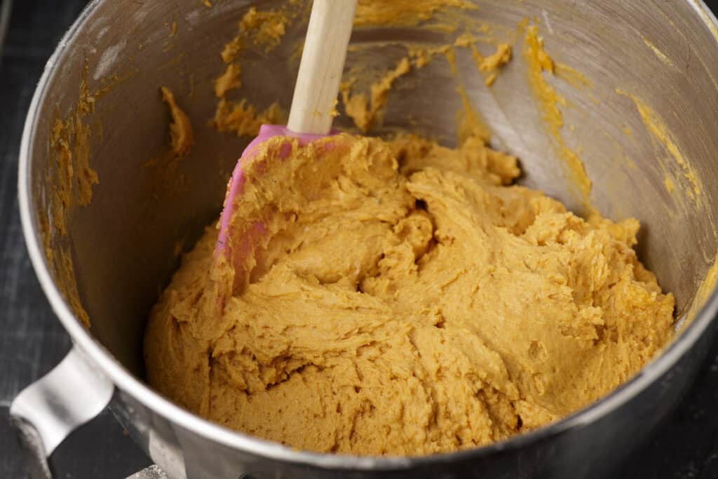 The batter for pumpkin cookies.