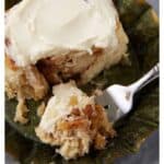 Apple Cinnamon Yeast Rolls with frosting.