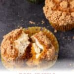 Pumpkin Cream Cheese Muffins sliced.