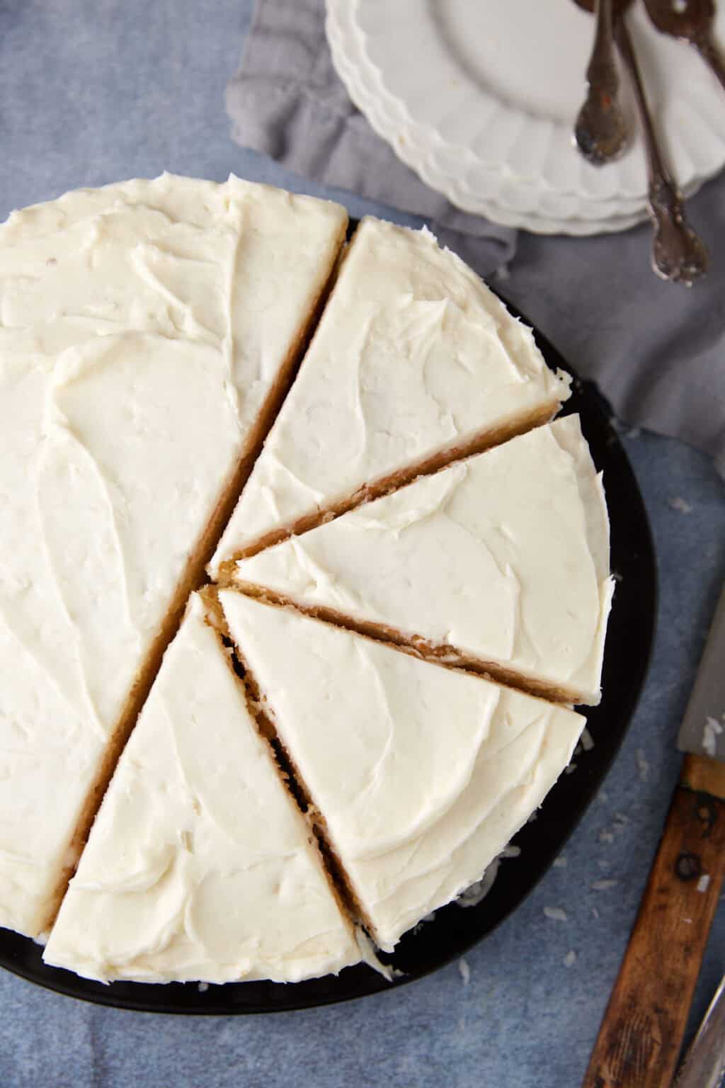 Moist Coconut Layer Cake With Cream Cheese Frosting - Easy Southern ...