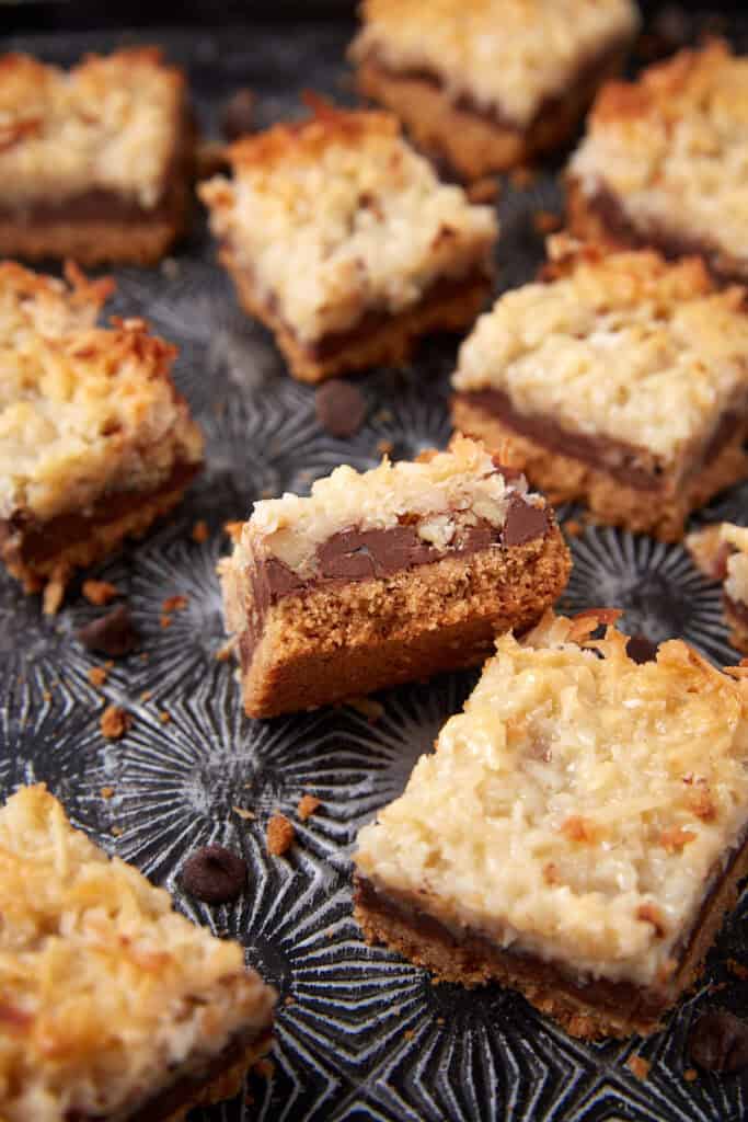 hello dolly bars on a dark background.
