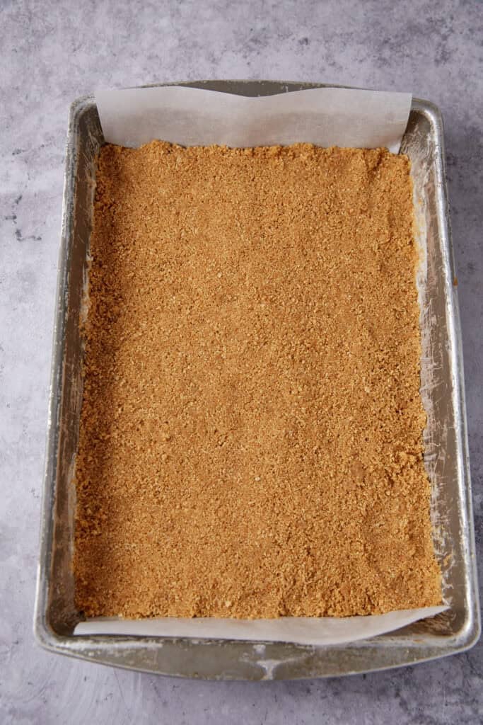 graham cracker crust layer for hello dolly bars.