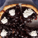 whole blueberry pie.