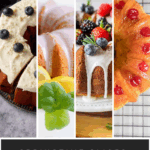 Pinterest collage with text overlay for bundt cake recipes