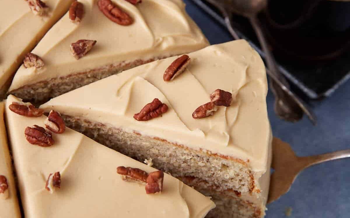 Old-Fashioned Southern Caramel Cake with Pecans