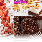 Pinterest collage with text overlay for graduation sheet cakes