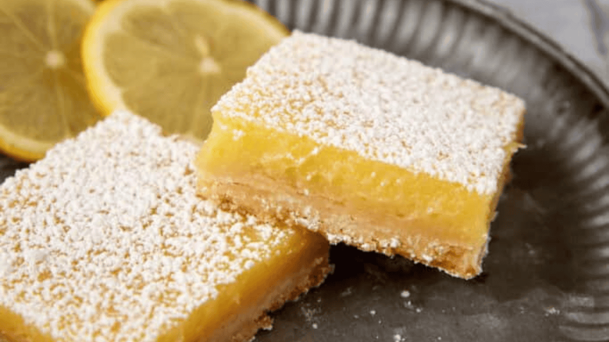 Extra Tangy Lemon Bars With A Shortbread Crust