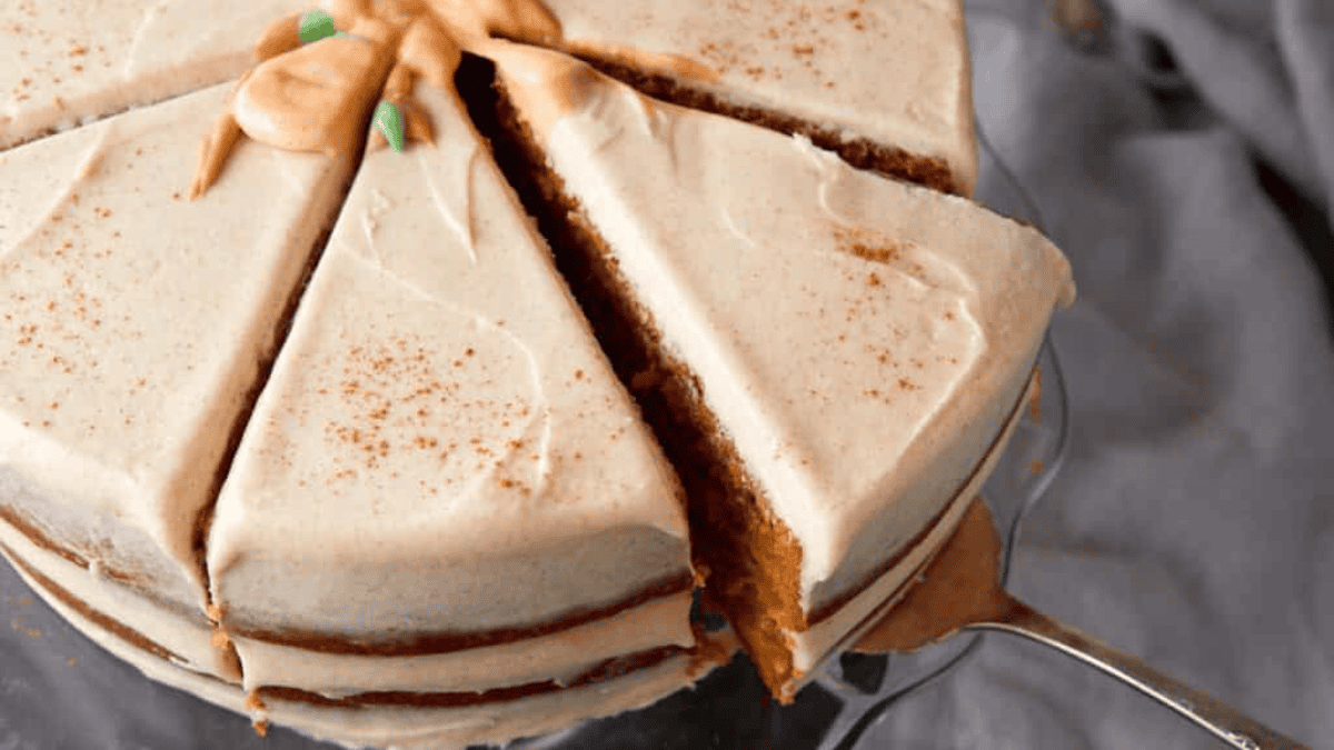 Pumpkin Layer Cake With Cinnamon Cream Cheese Frosting