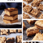 Pinterest collage with text overlay for easy dessert bars