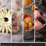 Pinterest collage with text overlay for light summer desserts