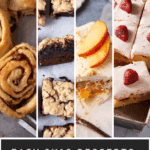 Pinterest collage with text overlay for 9x13 desserts