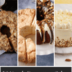 Pinterest collage with text overlay for nearly forgotten cakes