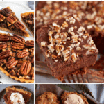 Pinterest collage with text overlay for childhood desserts