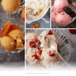 Pinterest collage with text overlay for no-bake desserts
