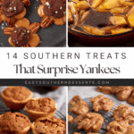 Pinterest collage with text overlay for Southern treats