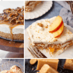 Pinterest collage with text overlay for desserts that don't require baking