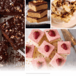 Pinterest collage with text overlay for 9x13 pan desserts