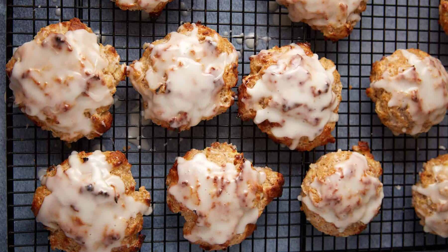Soft-Baked Double Glazed Apple Fritters