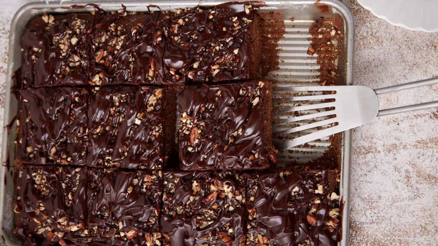 Moist Texas Sheet Cake with Pecans
