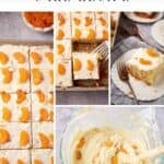 Pinterest collage with text overlay for Mandarin Orange Cake