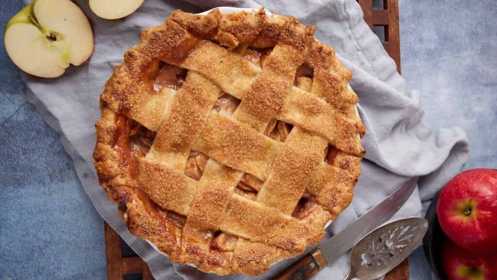 Caramel apple pie.
