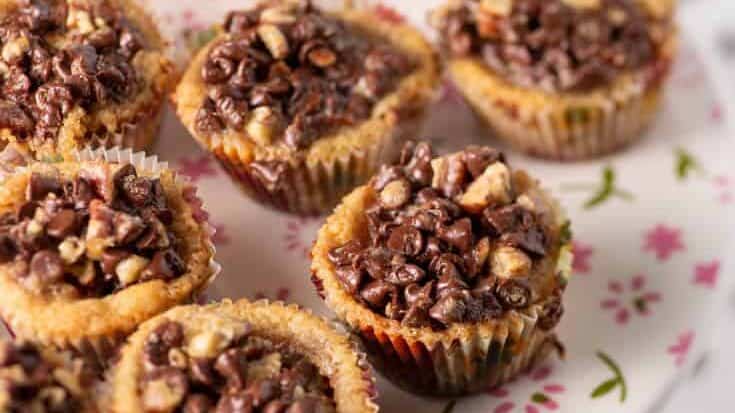 chocolate chip tarts on a