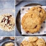 Pinterest collage with text overlay for Cranberry Orange Special K Cookies (Crisp, Easy, No Chill) (