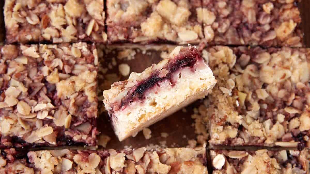 Cherry Streusel Bars with Frozen Cherries